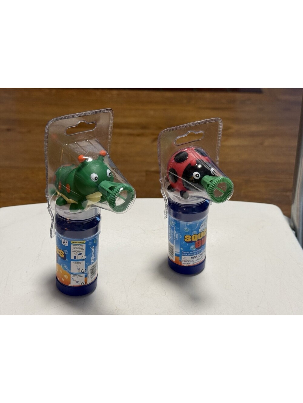 Toysmith Mini Squee-Z Bub caterpillar bubble blower Lot Of 2